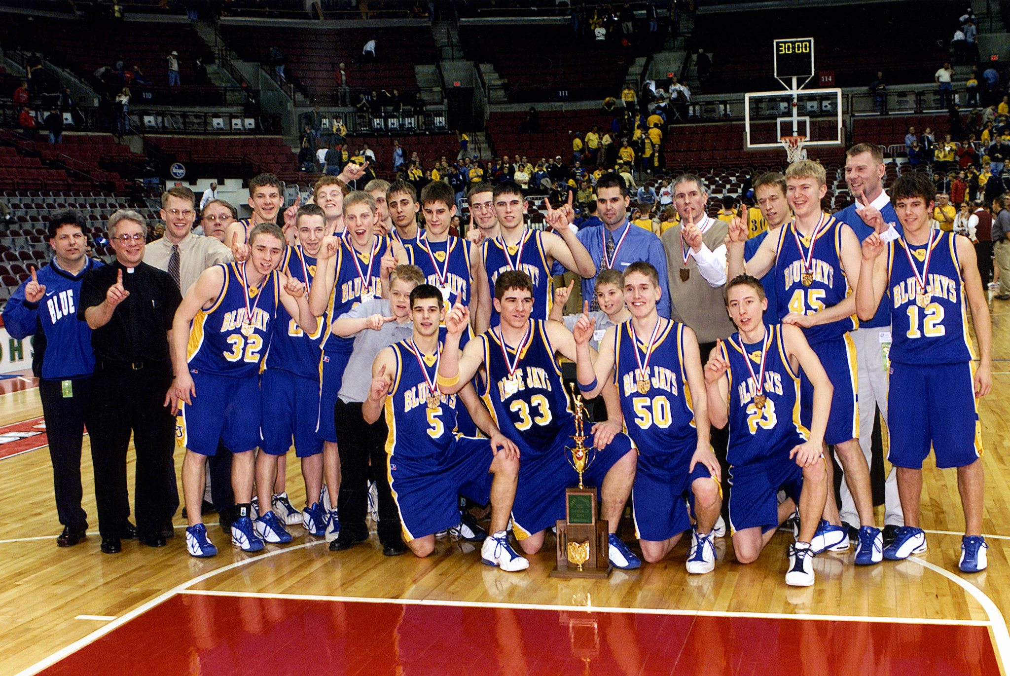 2001-02 Delphos St. John's Boys Basketball Team Picture